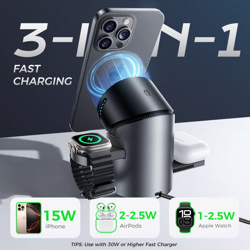 MAGIC JOHN 3-IN-1 Wireless Charging Station (Kopie)