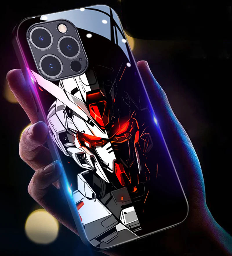 New Super Battle Armor Colorful Smart Flash Phone Case