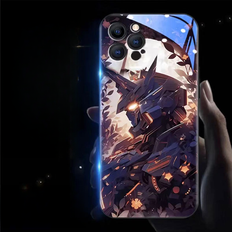 New Super Battle Armor Colorful Smart Flash Phone Case