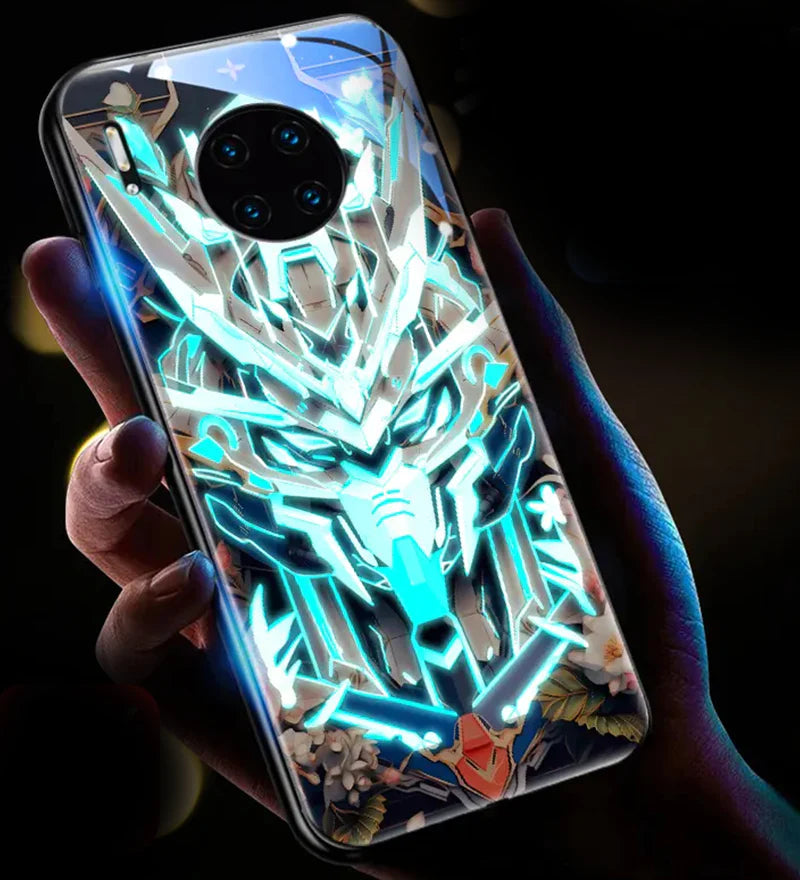 New Super Battle Armor Colorful Smart Flash Phone Case