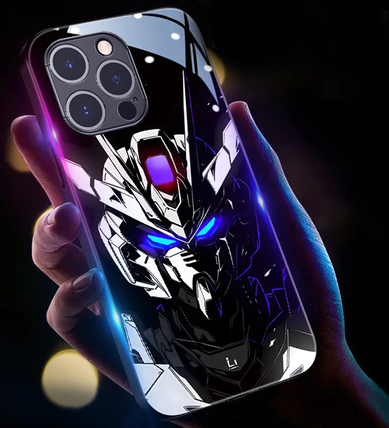 New Super Battle Armor Colorful Smart Flash Phone Case
