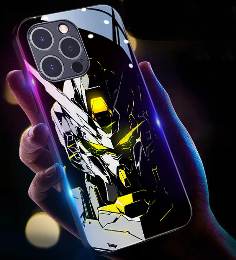 New Super Battle Armor Colorful Smart Flash Phone Case