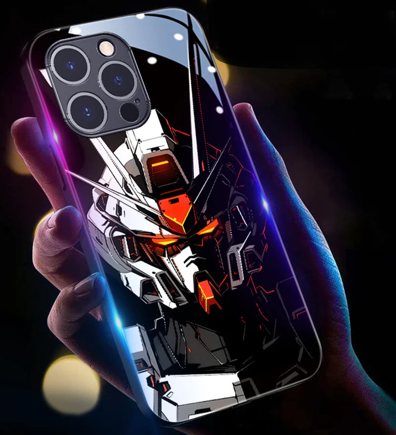New Super Battle Armor Colorful Smart Flash Phone Case