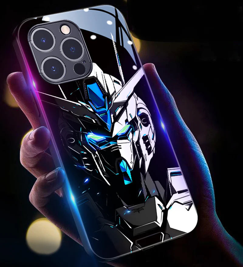 New Super Battle Armor Colorful Smart Flash Phone Case