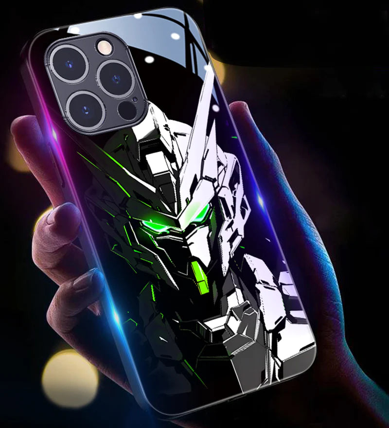 New Super Battle Armor Colorful Smart Flash Phone Case