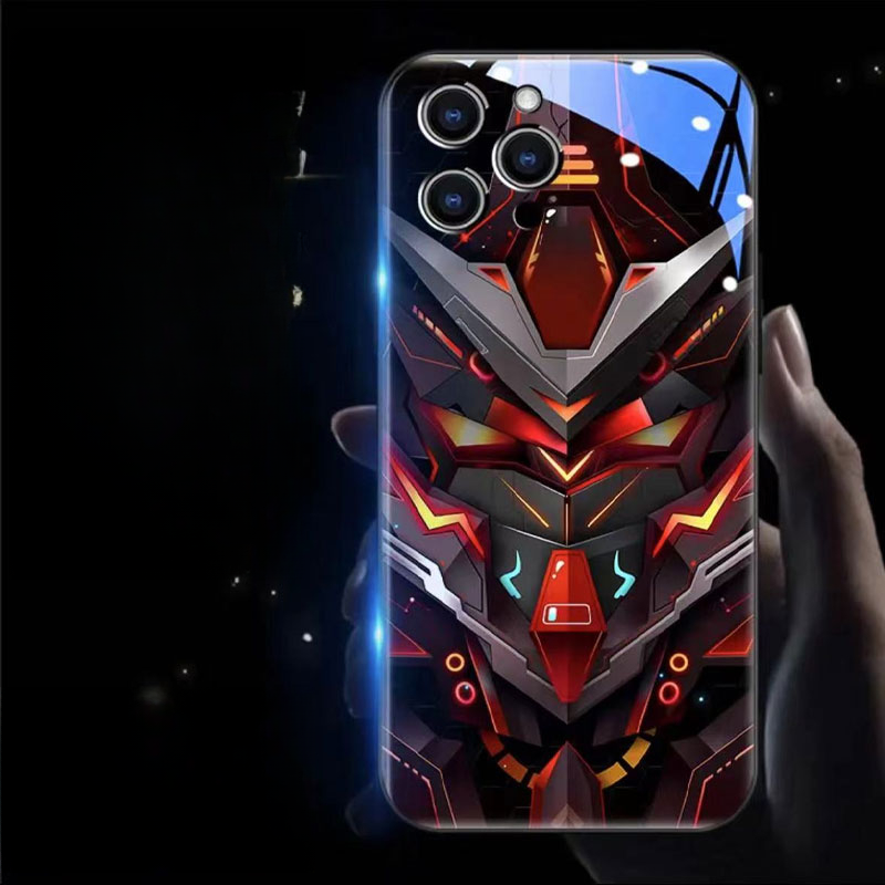 New Super Battle Armor Colorful Smart Flash Phone Case