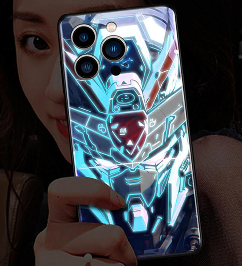 New Super Battle Armor Colorful Smart Flash Phone Case
